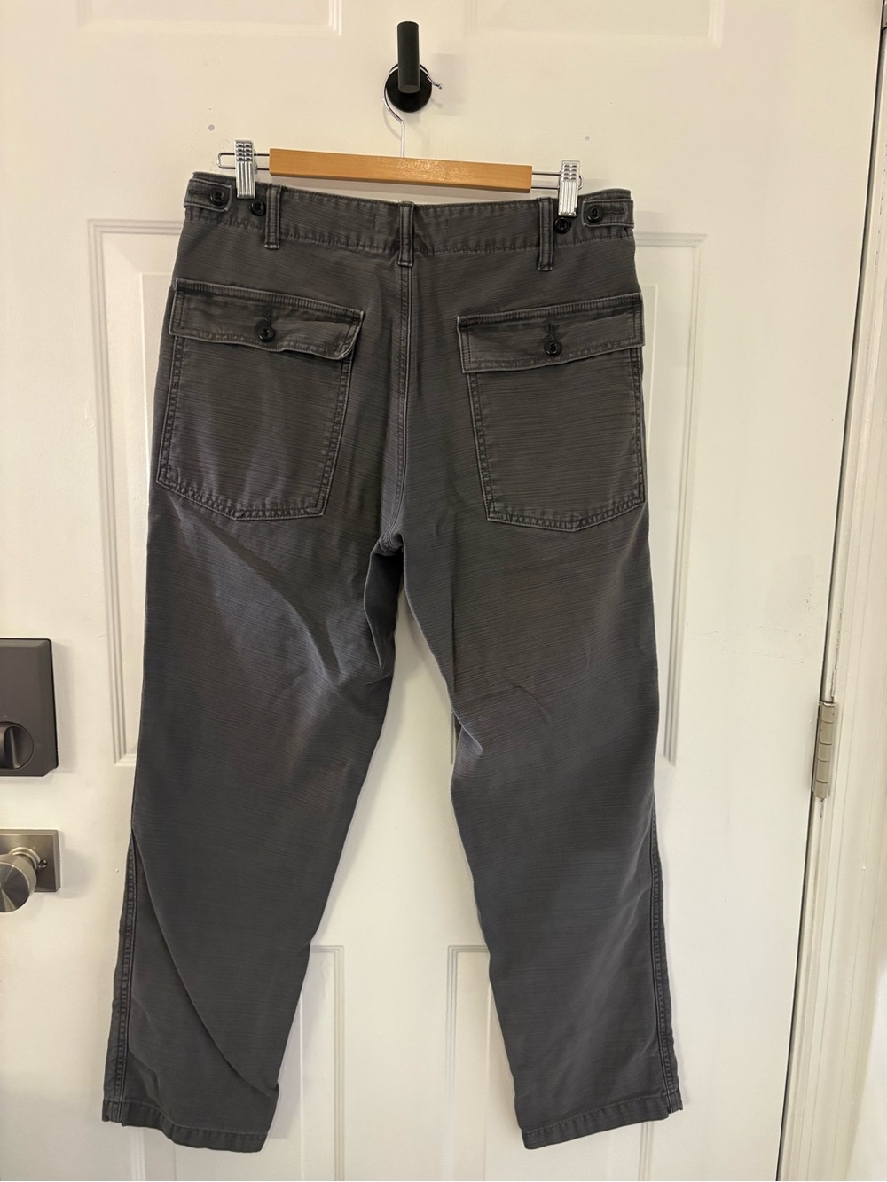 Outerknown Field Pant – Charcoal Gray – Size 31x31 (Cinch Tabs, Older Style) - Picture 2 of 8